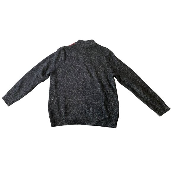 Chaps Mens Nordic Pattern Half Button Pullover Sweater Wool & Cotton Blend Large - Picture 2 of 10